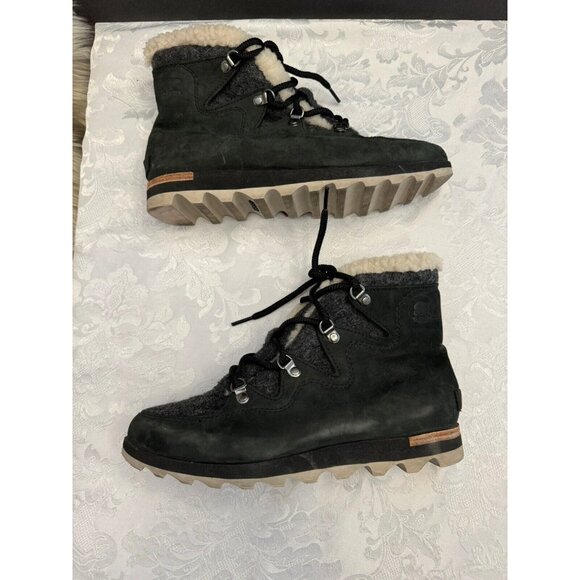Sorel Size 9 Sneakchic Alpine Holiday Shearling Waterproof Cold Weather‎ Boots - Picture 9 of 16